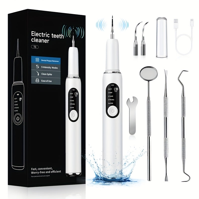 Electric Tooth Cleaner Rechargeable with LED & 5 Modes TM