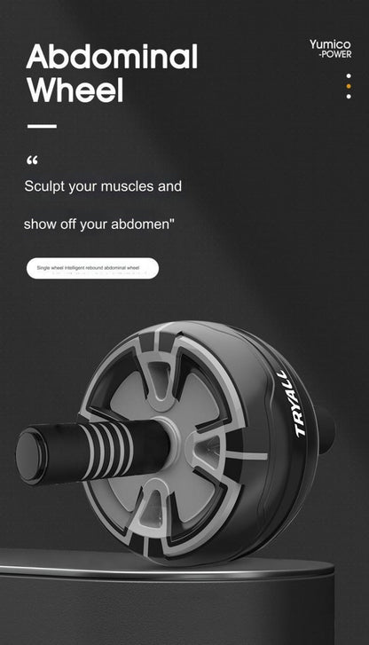 Automatic Rebound Ab Wheel – Home Fitness Equipment with Kneeling Pad TB
