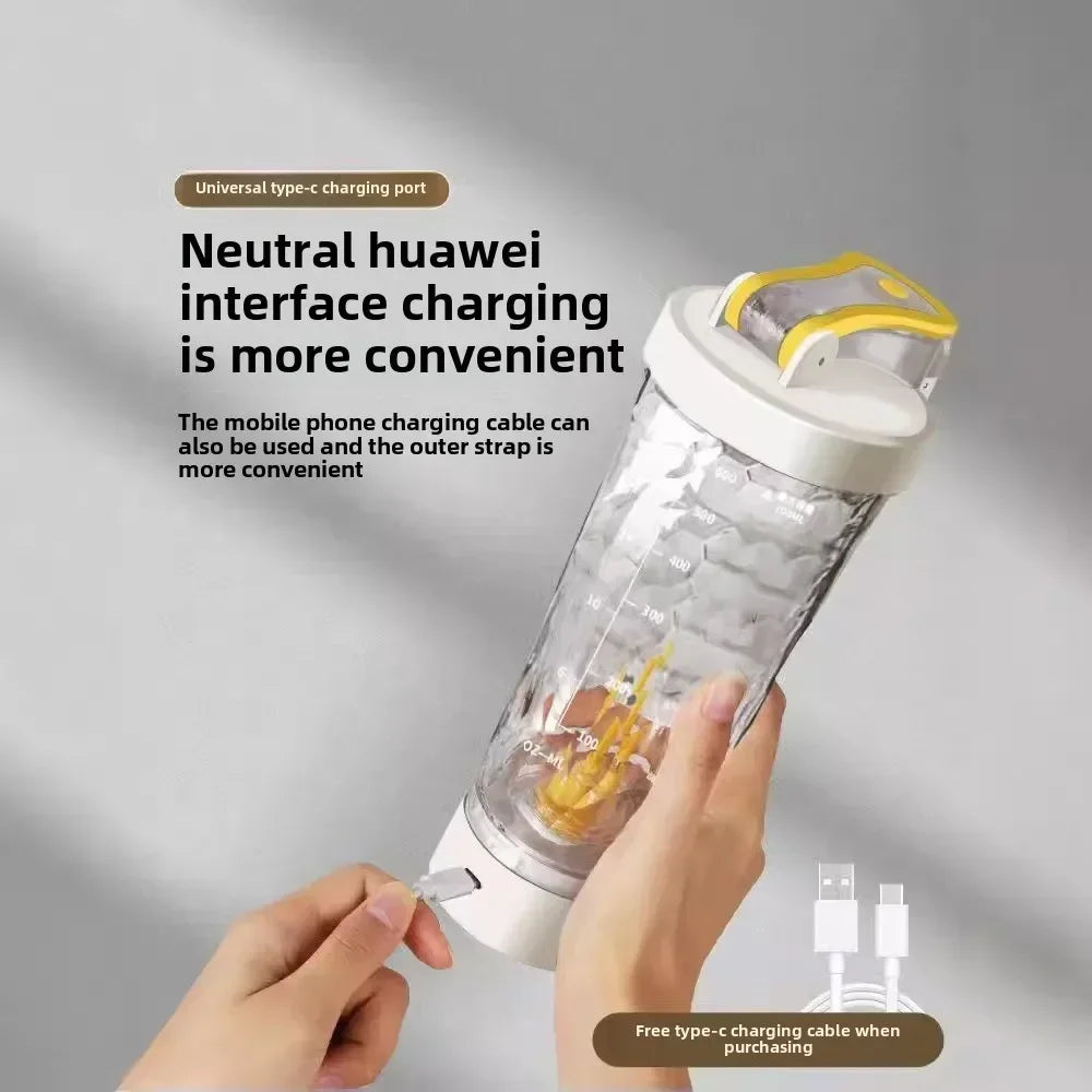 650Ml Electric Protein Powder Mixing Cup Automatic Shaker Bottles Mixer Shaker Bottles Coffee Water Bottle Kitchen Accessories