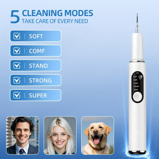 Electric Tooth Cleaner Rechargeable with LED & 5 Modes TM