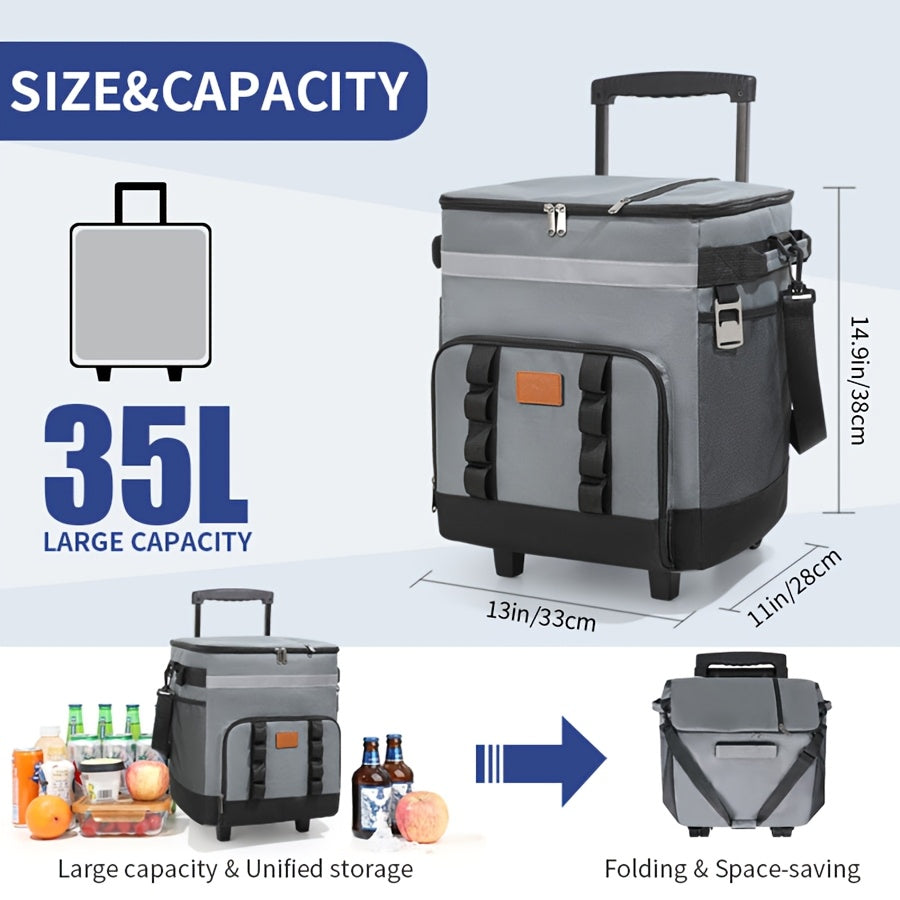 Rolling Insulated Refrigerated Truck Cooler Bag TM