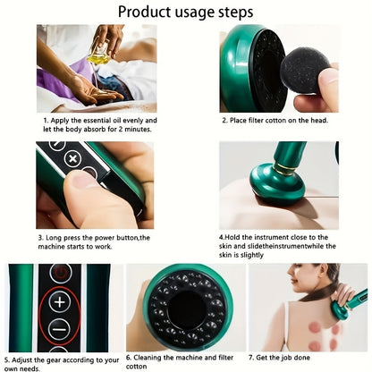 NNETM USB Rechargeable Gua Sha 6-Speed Massage Tool NNETM