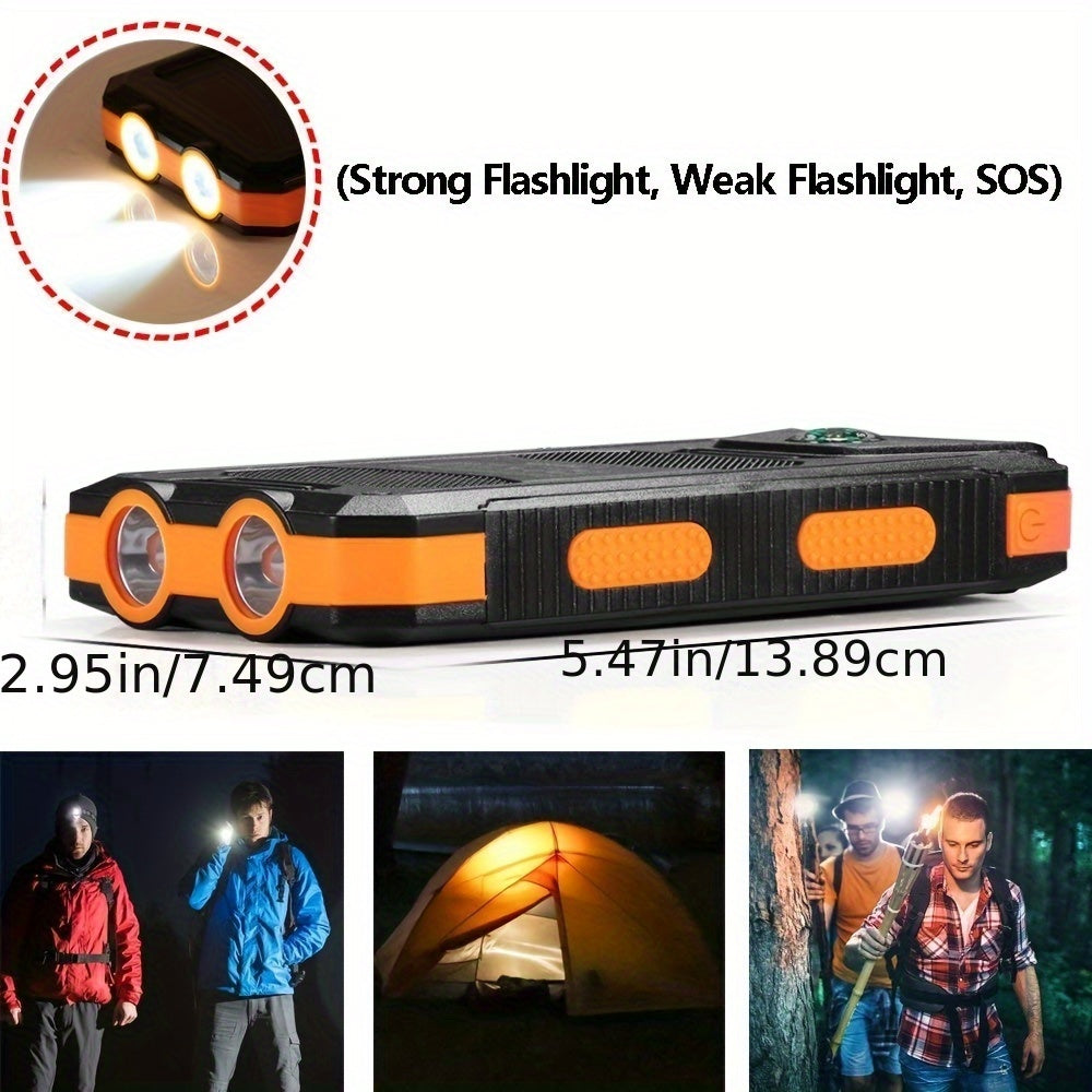 10000mAh Portable Solar Power Bank with Dual USB TM
