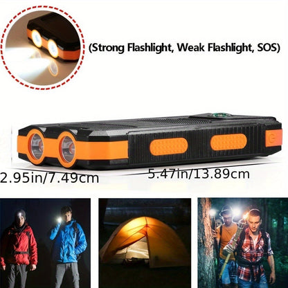 10000mAh Portable Solar Power Bank with Dual USB TM
