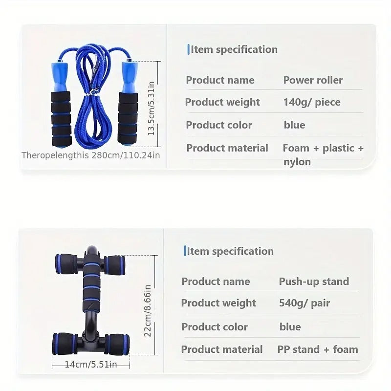 Abdominal Fitness Wheel Set Home Training (12pcs) TM